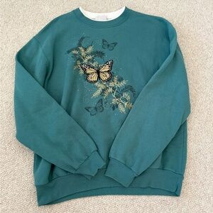 Vintage Crewneck with butterflies